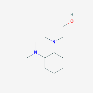 molecular formula C11H24N2O B7928183 2-[(2-Dimethylamino-cyclohexyl)-methyl-amino]-ethanol 