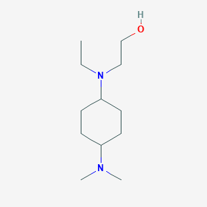 molecular formula C12H26N2O B7928188 2-[(4-Dimethylamino-cyclohexyl)-ethyl-amino]-ethanol 