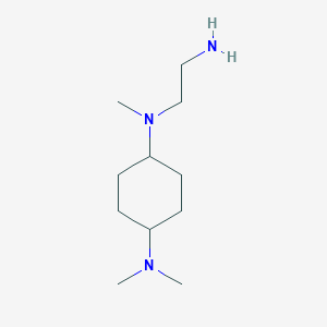 molecular formula C11H25N3 B7928203 N-(2-Amino-ethyl)-N,N',N'-trimethyl-cyclohexane-1,4-diamine 
