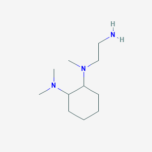 molecular formula C11H25N3 B7928210 N-(2-Amino-ethyl)-N,N',N'-trimethyl-cyclohexane-1,2-diamine 