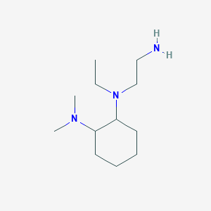 molecular formula C12H27N3 B7928214 N-(2-Amino-ethyl)-N-ethyl-N',N'-dimethyl-cyclohexane-1,2-diamine 