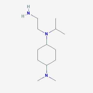 molecular formula C13H29N3 B7928216 N-(2-Amino-ethyl)-N-isopropyl-N',N'-dimethyl-cyclohexane-1,4-diamine 