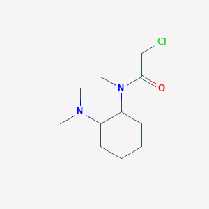 molecular formula C11H21ClN2O B7928235 2-Chloro-N-(2-dimethylamino-cyclohexyl)-N-methyl-acetamide 