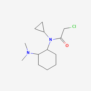 molecular formula C13H23ClN2O B7928268 2-Chloro-N-cyclopropyl-N-(2-dimethylamino-cyclohexyl)-acetamide 