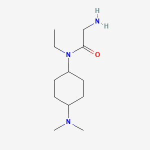 molecular formula C12H25N3O B7928298 2-Amino-N-(4-dimethylamino-cyclohexyl)-N-ethyl-acetamide 