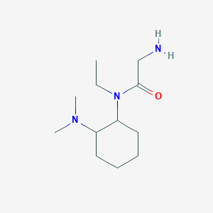 molecular formula C12H25N3O B7928299 2-Amino-N-(2-dimethylamino-cyclohexyl)-N-ethyl-acetamide 