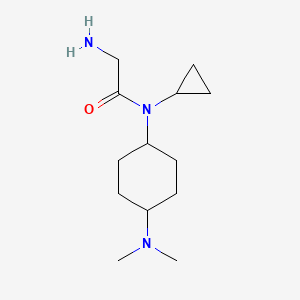 molecular formula C13H25N3O B7928307 2-Amino-N-cyclopropyl-N-(4-dimethylamino-cyclohexyl)-acetamide 