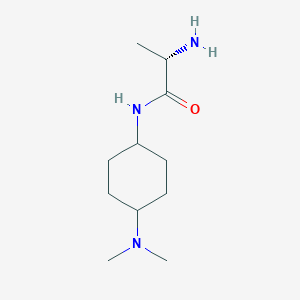 molecular formula C11H23N3O B7928315 (S)-2-Amino-N-(4-dimethylamino-cyclohexyl)-propionamide 