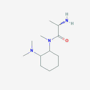 molecular formula C12H25N3O B7928332 (S)-2-Amino-N-(2-dimethylamino-cyclohexyl)-N-methyl-propionamide 