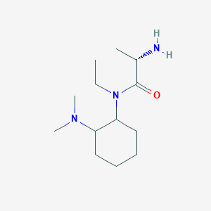 molecular formula C13H27N3O B7928336 (S)-2-Amino-N-(2-dimethylamino-cyclohexyl)-N-ethyl-propionamide 