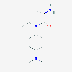 molecular formula C14H29N3O B7928339 (S)-2-Amino-N-(4-dimethylamino-cyclohexyl)-N-isopropyl-propionamide 