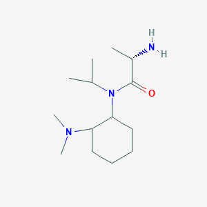molecular formula C14H29N3O B7928345 (S)-2-Amino-N-(2-dimethylamino-cyclohexyl)-N-isopropyl-propionamide 