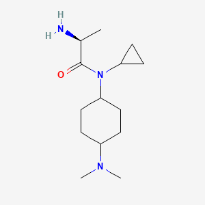 molecular formula C14H27N3O B7928353 (S)-2-Amino-N-cyclopropyl-N-(4-dimethylamino-cyclohexyl)-propionamide 