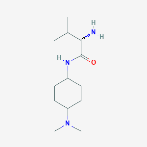 molecular formula C13H27N3O B7928367 (S)-2-Amino-N-(4-dimethylamino-cyclohexyl)-3-methyl-butyramide 