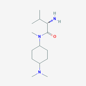 molecular formula C14H29N3O B7928370 (S)-2-Amino-N-(4-dimethylamino-cyclohexyl)-3,N-dimethyl-butyramide 