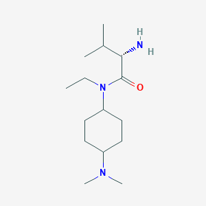 molecular formula C15H31N3O B7928377 (S)-2-Amino-N-(4-dimethylamino-cyclohexyl)-N-ethyl-3-methyl-butyramide 