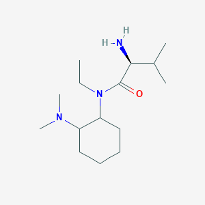 molecular formula C15H31N3O B7928385 (S)-2-Amino-N-(2-dimethylamino-cyclohexyl)-N-ethyl-3-methyl-butyramide 