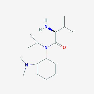 molecular formula C16H33N3O B7928397 (S)-2-Amino-N-(2-dimethylamino-cyclohexyl)-N-isopropyl-3-methyl-butyramide 