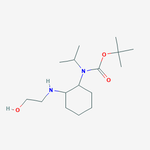 molecular formula C16H32N2O3 B7928425 [2-(2-Hydroxy-ethylamino)-cyclohexyl]-isopropyl-carbamic acid tert-butyl ester 
