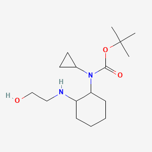 Cyclopropyl-[2-(2-hydroxy-ethylamino)-cyclohexyl]-carbamic acid tert-butyl ester