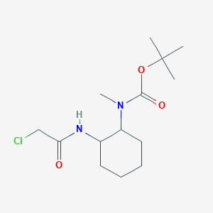 molecular formula C14H25ClN2O3 B7928445 [2-(2-Chloro-acetylamino)-cyclohexyl]-methyl-carbamic acid tert-butyl ester 