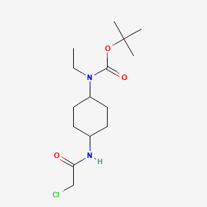 molecular formula C15H27ClN2O3 B7928448 [4-(2-Chloro-acetylamino)-cyclohexyl]-ethyl-carbamic acid tert-butyl ester 