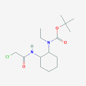 molecular formula C15H27ClN2O3 B7928449 [2-(2-Chloro-acetylamino)-cyclohexyl]-ethyl-carbamic acid tert-butyl ester 