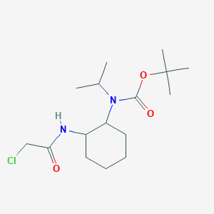 molecular formula C16H29ClN2O3 B7928465 [2-(2-Chloro-acetylamino)-cyclohexyl]-isopropyl-carbamic acid tert-butyl ester 