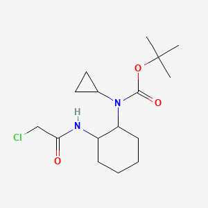 molecular formula C16H27ClN2O3 B7928471 [2-(2-Chloro-acetylamino)-cyclohexyl]-cyclopropyl-carbamic acid tert-butyl ester 