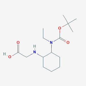 molecular formula C15H28N2O4 B7928624 [2-(tert-Butoxycarbonyl-ethyl-amino)-cyclohexylamino]-acetic acid 
