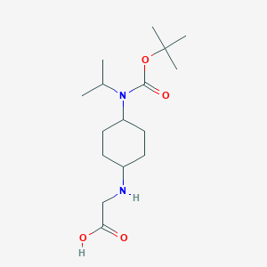 molecular formula C16H30N2O4 B7928628 [4-(tert-Butoxycarbonyl-isopropyl-amino)-cyclohexylamino]-acetic acid 