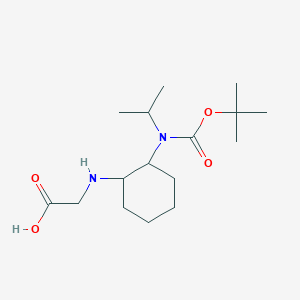 molecular formula C16H30N2O4 B7928633 [2-(tert-Butoxycarbonyl-isopropyl-amino)-cyclohexylamino]-acetic acid 