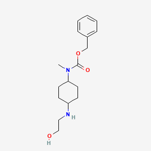 molecular formula C17H26N2O3 B7928649 [4-(2-Hydroxy-ethylamino)-cyclohexyl]-methyl-carbamic acid benzyl ester 