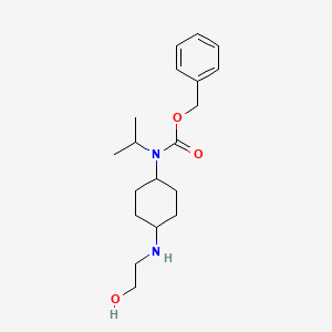 molecular formula C19H30N2O3 B7928675 [4-(2-Hydroxy-ethylamino)-cyclohexyl]-isopropyl-carbamic acid benzyl ester 