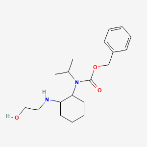 [2-(2-Hydroxy-ethylamino)-cyclohexyl]-isopropyl-carbamic acid benzyl ester