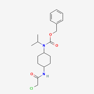 molecular formula C19H27ClN2O3 B7928694 [4-(2-Chloro-acetylamino)-cyclohexyl]-isopropyl-carbamic acid benzyl ester 