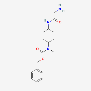 molecular formula C17H25N3O3 B7928704 [4-(2-Amino-acetylamino)-cyclohexyl]-methyl-carbamic acid benzyl ester 