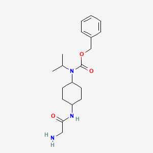 molecular formula C19H29N3O3 B7928712 [4-(2-Amino-acetylamino)-cyclohexyl]-isopropyl-carbamic acid benzyl ester 