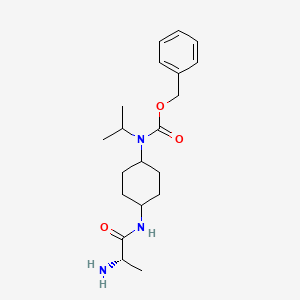molecular formula C20H31N3O3 B7928725 [4-((S)-2-Amino-propionylamino)-cyclohexyl]-isopropyl-carbamic acid benzyl ester 