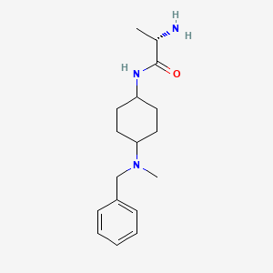 molecular formula C17H27N3O B7928733 (S)-2-Amino-N-[4-(benzyl-methyl-amino)-cyclohexyl]-propionamide 