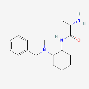 molecular formula C17H27N3O B7928737 (S)-2-Amino-N-[2-(benzyl-methyl-amino)-cyclohexyl]-propionamide 