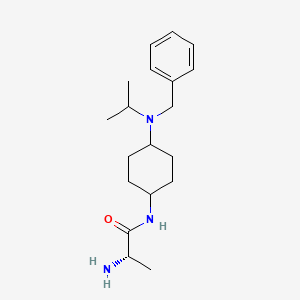 molecular formula C19H31N3O B7928758 (S)-2-Amino-N-[4-(benzyl-isopropyl-amino)-cyclohexyl]-propionamide 