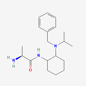 molecular formula C19H31N3O B7928760 (S)-2-Amino-N-[2-(benzyl-isopropyl-amino)-cyclohexyl]-propionamide 