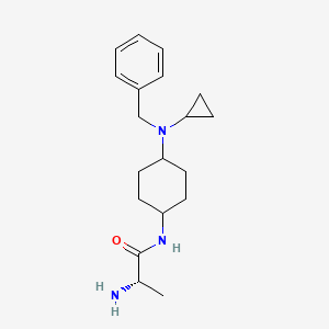 molecular formula C19H29N3O B7928762 (S)-2-Amino-N-[4-(benzyl-cyclopropyl-amino)-cyclohexyl]-propionamide 