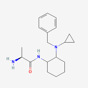 molecular formula C19H29N3O B7928766 (S)-2-Amino-N-[2-(benzyl-cyclopropyl-amino)-cyclohexyl]-propionamide 
