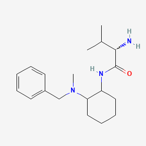 molecular formula C19H31N3O B7928774 (S)-2-Amino-N-[2-(benzyl-methyl-amino)-cyclohexyl]-3-methyl-butyramide 