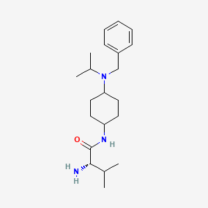 molecular formula C21H35N3O B7928787 (S)-2-Amino-N-[4-(benzyl-isopropyl-amino)-cyclohexyl]-3-methyl-butyramide 