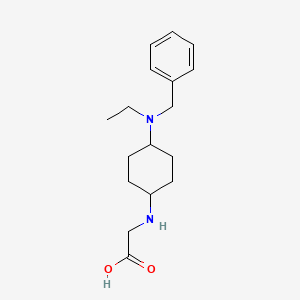 molecular formula C17H26N2O2 B7928810 [4-(Benzyl-ethyl-amino)-cyclohexylamino]-acetic acid 