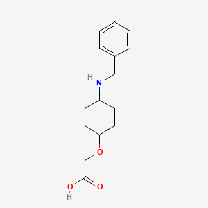 molecular formula C15H21NO3 B7928821 (4-Benzylamino-cyclohexyloxy)-acetic acid 