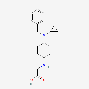 molecular formula C18H26N2O2 B7928843 [4-(Benzyl-cyclopropyl-amino)-cyclohexylamino]-acetic acid 